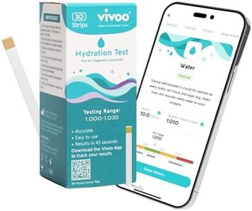 Vivoo Hydration Test Strips - Fast, Accurate, Affordable - Easily Optimize Hydration Levels in 45 Seconds!