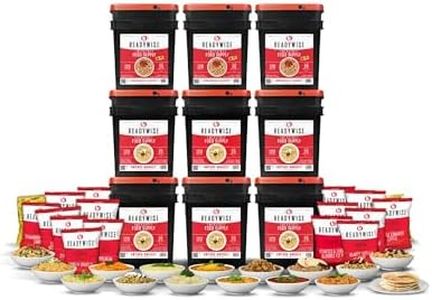 READYWISE - Emergency Food Supply, 1,080 Servings, 9 Buckets, MRE, Freeze Dried Food, Hiking Meal, Adventure & Camping Essentials, 25-Year Shelf Life