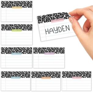 Self Adhesive Name Tags Sticker -56 Student Nametags Sticker, Cubby Name Tags for Classroom Decor, Classroom Labels for Bins, Reunion Baby Shower Birthday Party Supplies, Pastel Sticky Locker Tags