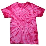 Colortone Unisex Batik T-Shirt 'Spider' | Batik Shirt S - 3XL Hippie Shirt Women Men Cotton | Hand-Dyed Batik Design, Spider Pink, M