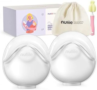 Nuliie 2 PCS Silicone Breast Milk Collectors for Breastfeeding Leak-Proof, 3oz/90ml Portable Milk Catcher, BPA-Free Soft Breast Shell, Wearable Manual Breast Pump for Newborns Essentials