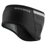 ROCKBROS Headband Cycling Cap Protector Warm Fleece Ear Warmer Sweatband Reflective Stretchy Cycle Headband Runners Protecter Earmuffs Running Cycling Fitness Warm Ski Ear Band Women Men