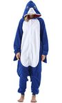 ULEEMARK Women's Men's Adult Pajamas Unisex Animal Onesies Novelty Pyjamas Shark Nightwear Halloween Homewear Cosplay Costume Loungewear OnePiece for Height 148-187CM