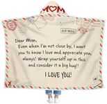 WRAPIX Gifts for Mom, Wearable Blanket Hoodie - Mothers Day, Christmas, Birthday Gifts for Mom from Daughter, Son, Bonus Mom, Mother in Law, Stepmom, Long Distance Gifts for Mom - Hooded Blanket