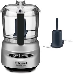 Cuisinart Mini-Prep Plus Food Processor, 24-Ounce Mini Food Processor to Chop Herbs, Vegetables, and Hard Cheese, 24-Ounce Work Bowl, Reversible Stainless Steel Blade, DLC-2ABC, Brushed Chrome