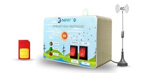 NEER Pro 4G Mobile Pump Controller for 1 & 3 Phase Pumps, Manage your irrigation from anywhere-anytime by KrishiVerse App (Without Sensor)