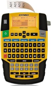 DYMO Rhino 4200 Étiqueteuse pour étiquetage industriel portable avec clavier AZERTY et touches de raccourci