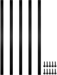 Flieeya Deck Balusters, 29.5"x1" Deck Railing, 76 PCS Aluminum Deck Railing, Aluminum Alloy Stair Railing for Wood Composite Facemount Deck Railing