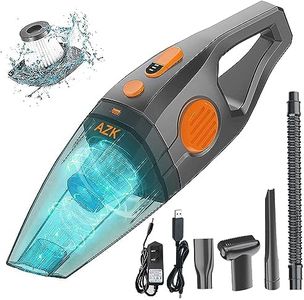 AZHZOLSK Dust Buster Upgrade Handheld Vacuum Cordless Rechargeable Handheld Vacuums 12000PA-16500PA High Power with Power Display for Car, Home, Office, Pet Hair Travel Cleaning Wet and Dry Use