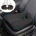 CreekT 2024 Upgraded Car Seat Cushion Pad Foam Heightening Wedge, Coccyx Cushion for Tailbone Pain Lower Back Pain Relief Seat Cushion for Short People Driving, Truck Seat Cushion for Office Chair