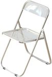 Folding Dining Chairs, Clear Acryli