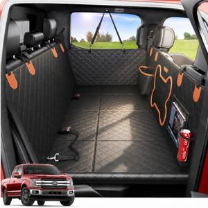 Dog Car Seat Cover for Back Seat Hard Bottom,Truck Rear Seat Extender