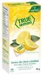 TRUE LEMON Water Enhancer, Bulk Dispenser, 0 Calorie Drink Mix Packets For Water, Sugar Free Lemon Flavoring Powder Packets, 100 Count (Pack of 1)