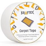 Original Carpet Tape 30ft Roll, for Rugs, Mats, Pads, Runners [Anti Slip Non Skid Technology] Indoor Gripper Tape Double Sided Adhesive [Works on Any Floor] Grips Hardwood, Tile, Laminate Floor (30ft)