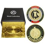 Challenge Coin Display Case/Holder/Stand with Armor of God Individual Collectible Coins,Prayer Commemorative Coins