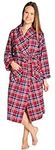 EVERDREAM Womens Flannel Robe, Shaw