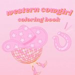 Western Cowgirl Coloring Book: Preppy Disco Smiley Face Aesthetic for Kids, Teens, & Adults to Promote Relaxation and Stress Relief, Reduce Anxiety