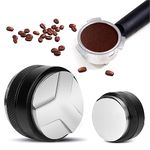 Homarket 51mm Coffee Distributor and Tamper,Dual Head Coffee Leveler，Professional Adjustable Depth Espresso Hand Tamper