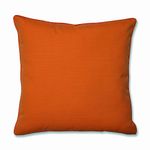 Pillow Perfect Outdoor/Indoor Sundeck Orange 25-Inch Floor Pillow