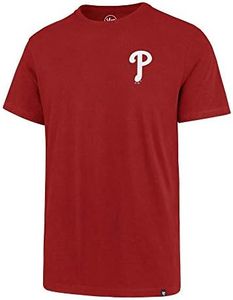 MLB Men's Super Rival Team Color Alternate Player Primary Logo Name and Number T-Shirt, Bryce Harper Philadelphia Phillies Red, Small