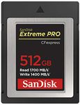 SanDisk Extreme PRO Cfexpress Card Type B, 512GB, Up To 1700MB/S, for RAW 4K Video