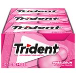 Trident Bubblegum Sugar Free Gum, 12 X 14