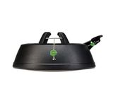 KRINNER® Green Line Comfort Grip M Recycled Christmas Tree Stand with Foot Pedal Single Rope Technology with 3.5 Litre Water Tank for Tree Height up to 2.5 m Made in Germany 94229, Black
