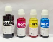 GOOD ONE Compatible Refill Ink with Hp 310 315 319 410 415 419 5810 5820 5821 Inktank Printers (CYMB) Pack of 4 Black 135ml/Colour 70ml Each