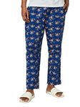 The Souled Store Men Official Looney Tunes: Taz Doodle Blue Printed Pajamas (Large) Pajamas Fashionable Trendy Graphic Prints Pop Culture Merchandise