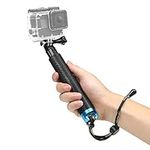 SHOOT Aluminum Alloy Monopod 19 inches Extendable Handheld Selfie Stick Telescoping Pole for GoPro Hero 6/Hero 5/4/3+/3 SJ4000 SJ5000 SJ6000 Action Cameras