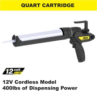 Albion Cordless Caulking Gun – E12Q, Lightweight Power Tool