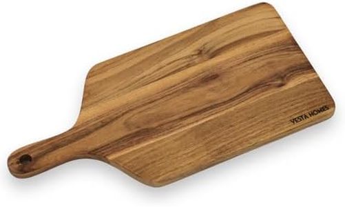 Vesta Homes Wooden Chopping Board/Cutting/Serving Board, Platter for Kitchen Vegetables, Fruits & Cheese | Natural Acacia Wood | 42 x 18 x 1.5 cm | Handcrafted | Made in India