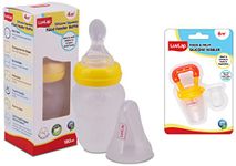 LuvLap Baby Food Feeder Combo, 2 pcs Set (Food Feeder 180ml & Food Nibbler)