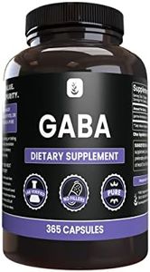 Pure Original Ingredients GABA (365 Capsules) No Magnesium Or Rice Fillers, Always Pure, Lab Verified