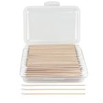 400 Pcs 6 Inch Long Cotton Swabs with Storage Box - 100% Natural Cotton Buds with Bamboo Sticks - Non Sterile Cotton Tipped Applicators for Dog Ear & Gun Cleaning, Makeup Remover