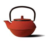 Old Dutch Cast Iron Tokyo Teapot, 11-Ounce, Red