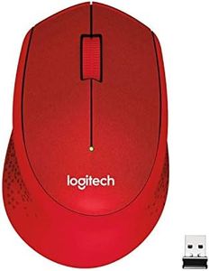 Logitech M331 Silent Plus Wireless Mouse- Red