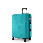 Safari Pentagon Pro 8 Wheels 75Cm Large Size Checkin Trolley Bag, Hard Case Polypropylene 360º Wheeling Luggage for Men & Women, Travel Bag, Suitcase for Travel, Trolley Bags for Travel, Cyan