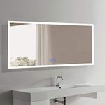 Decoraport LED Bathroom Mirror, 70x32 in Super Slim Bathroom Mirror, Dimmable Antifog, Bathroom Mirror with LED Lights(N031-7032-TS)