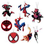 GTOTd Spider Hero Air Freshener Pendant (8Pack Fresh Ice Scent) Gifts Merch Cartoon Car Supplies Accessories for Car Hanging Rearview Mirror Decor Car Interior