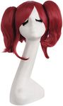 MapofBeauty 16 Inch/40cm Lolita Sweet and Lovely Straight Anime Cosplay Wigs (Red)