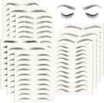 20 Sheets 196 Pairs Eyebrow Tattoo 