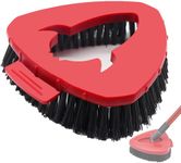 Spin Mop Scrubber Head Replacement Compatible with Vileda Turbo Mop System, Stiff Bristle Scrubbing Head Brush Head Scrubber Brush Head