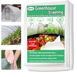 Xstronq 6.5FTx10FT Greenhouse Plastic Sheeting, 6 Mil Thick Clear Polyethylene Film, Waterproof Wind Frost Dust UV Resistant Green House Plastic Covering for Outdoor Plant, Garden, (6.5ft x 10ft)