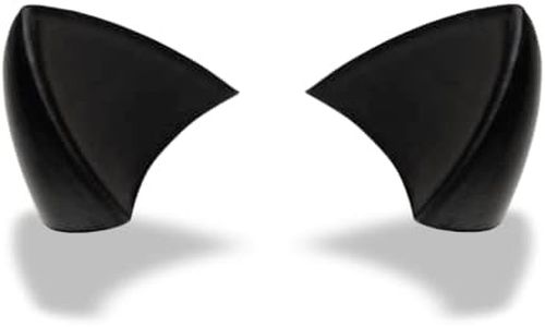 Helmet Flair Softeez Black Cat Ears for Helmet | Made in USA | Foam Kitty Ear Helmet Accessory for Bike Helmet, Ski Helmet & Airsoft Helmet | Peel & Stick | Pair (Helmet Not Included) (Black)