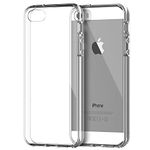 ELECTRÓNICA REY Case Flexible Silicone TPU for iPhone 5-5S, Ultra Thin 0.33mm, Crystal Clear