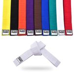 Starpro Martial Arts Grading Belt| 7 Stitch Cotton | 9 Colours | Lightweight design for Karate Judo Taekwondo Training and Competition|240cm 280cm 320cm