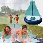 Team Magnus Slip and Slide - central sprinkler, XL crash pad in quality finish - UK design for British gardens/connections