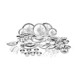 Shri & Sam Stainless Steel Shagun Dinner Set (50 Pcs Glory Set)