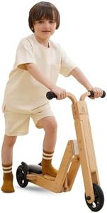 Avenlur Juneberry 2-in-1 Wooden Scooter & Ride-On Toy – Toddler Balance Bike & Scoot Toy for 2yr–5yr | Hape Scoot Bike Style, Best Gift for Boys & Girls Age-Appropriate Toys | Indoor Ride-On